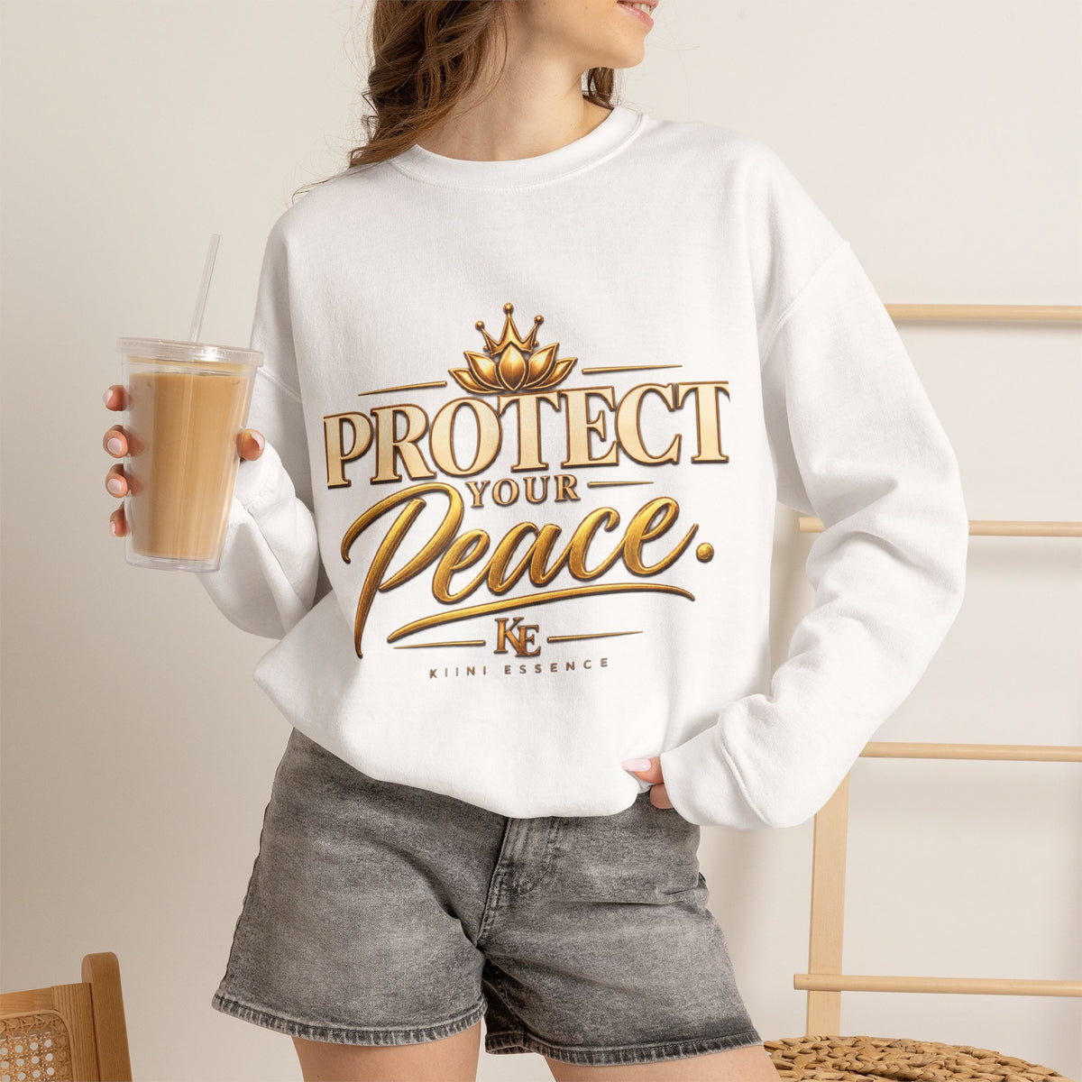 Protect Your Peace Sweatshirt — Inspirational Cozy Crewneck