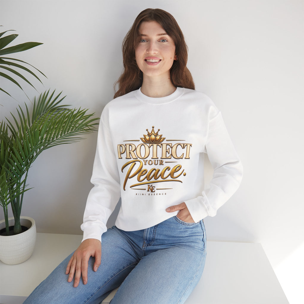 Protect Your Peace Sweatshirt — Inspirational Cozy Crewneck