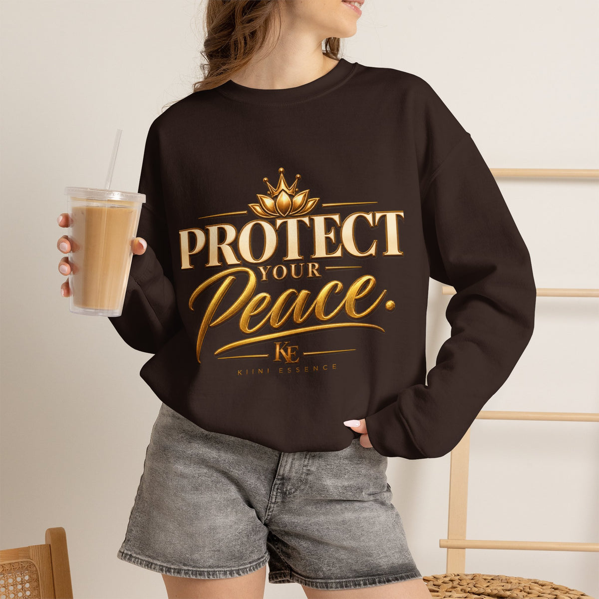 Protect Your Peace Sweatshirt — Inspirational Cozy Crewneck