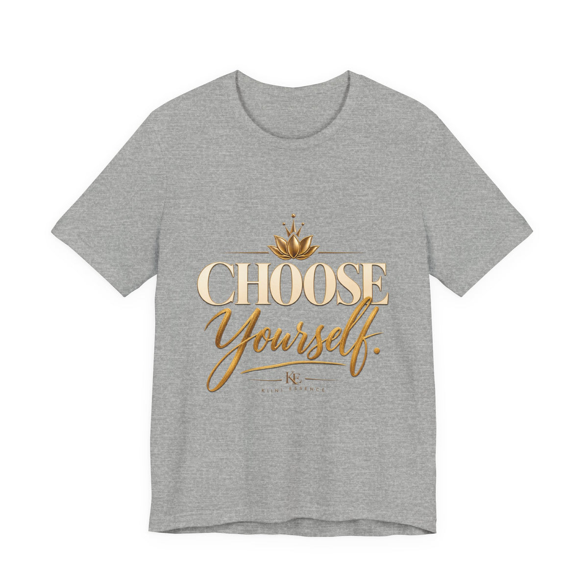 Inspirational Graphic T-Shirt – Choose Yourself Motivational Cotton Tee