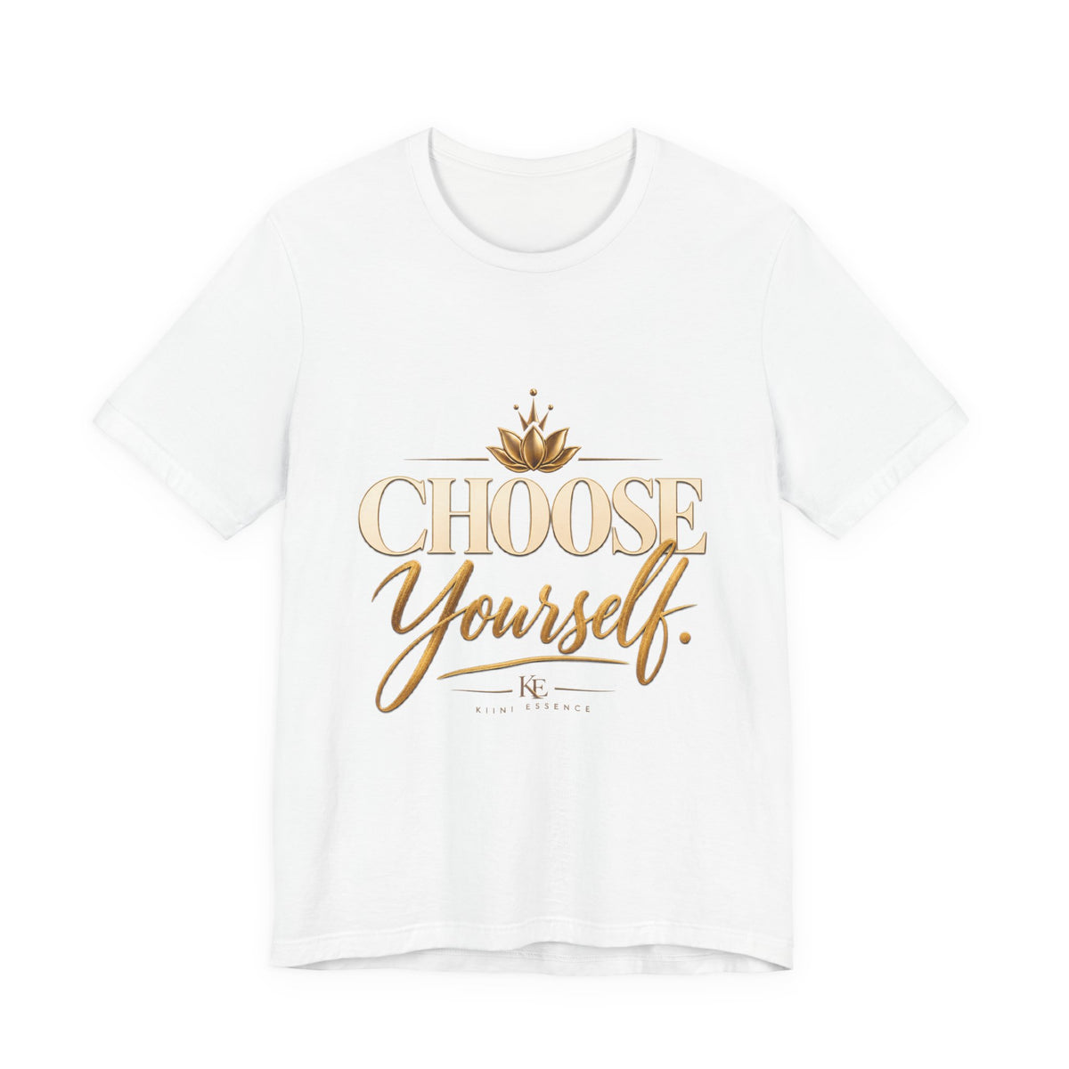 Women's Inspirational Graphic T-Shirt – Choose Yourself Motivational Cotton Tee