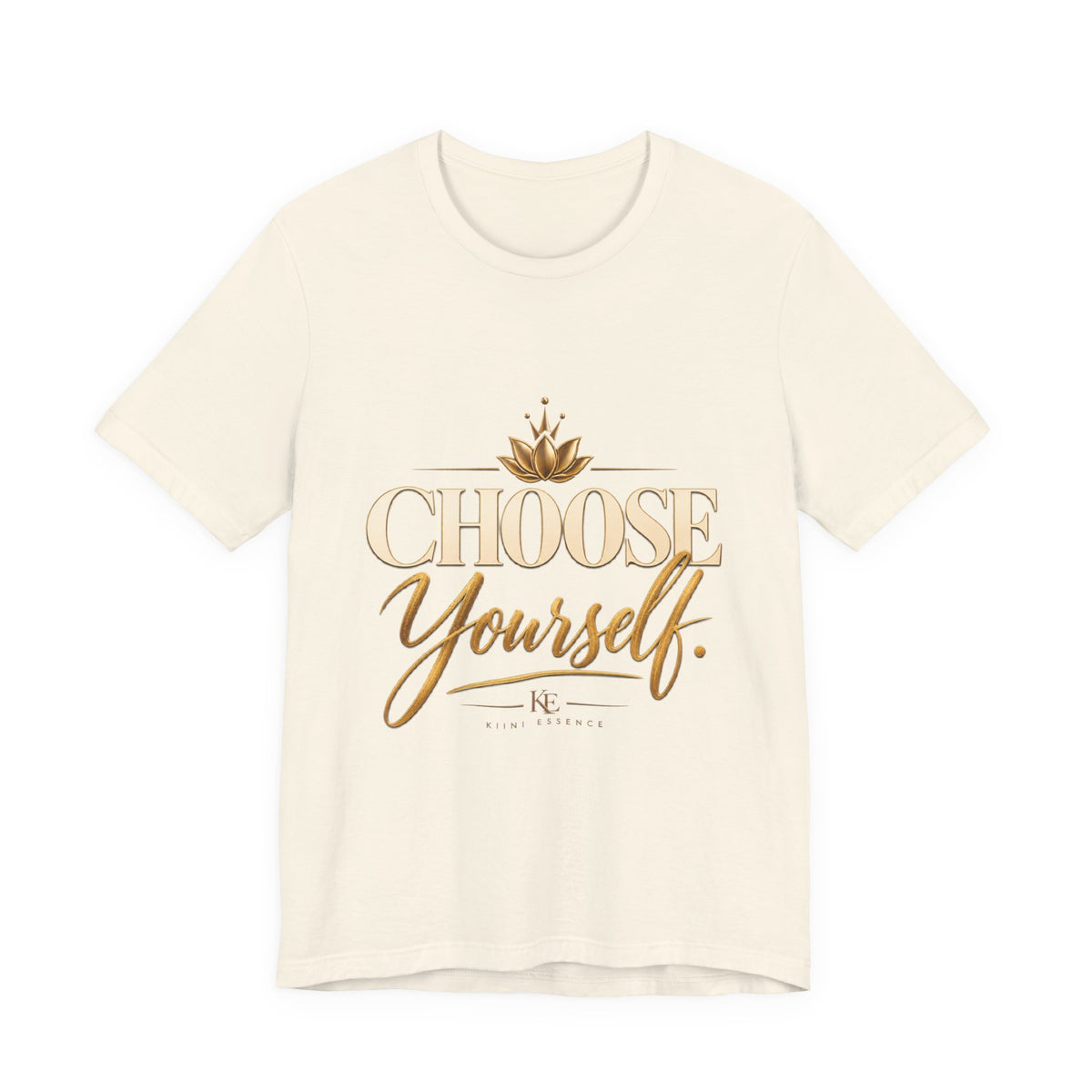 Women's Inspirational Graphic T-Shirt – Choose Yourself Motivational Cotton Tee