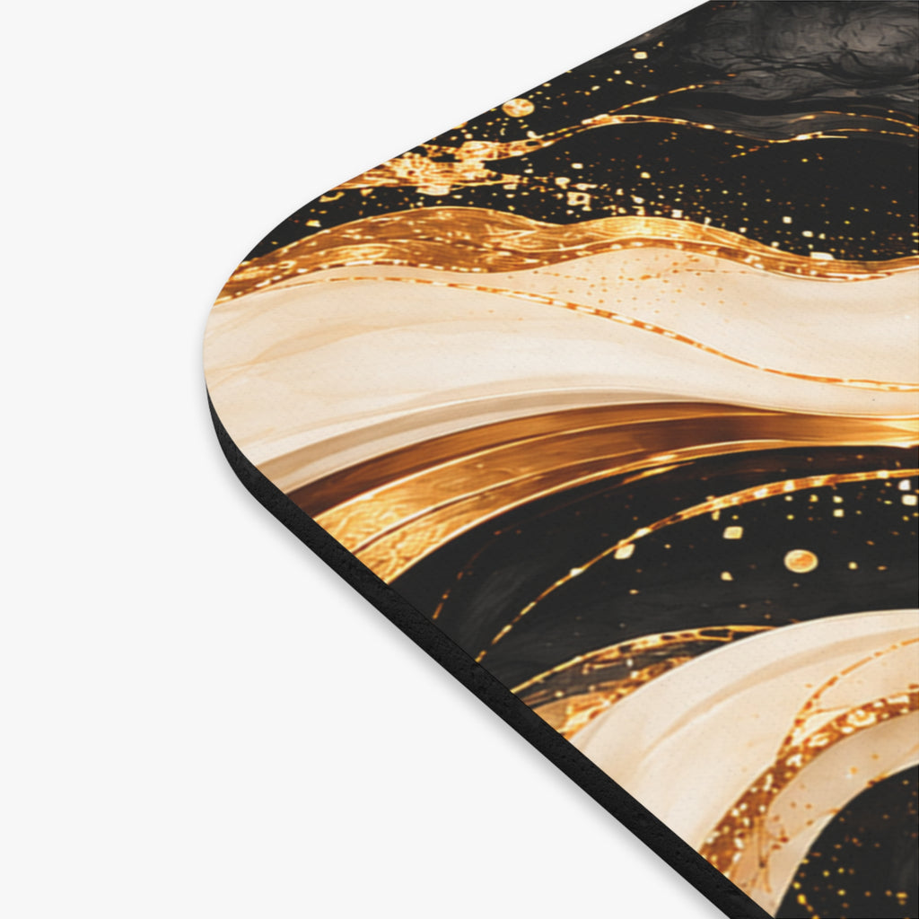 Black & Gold Inspirational Mouse Pad – Clarity, Confidence & Communication