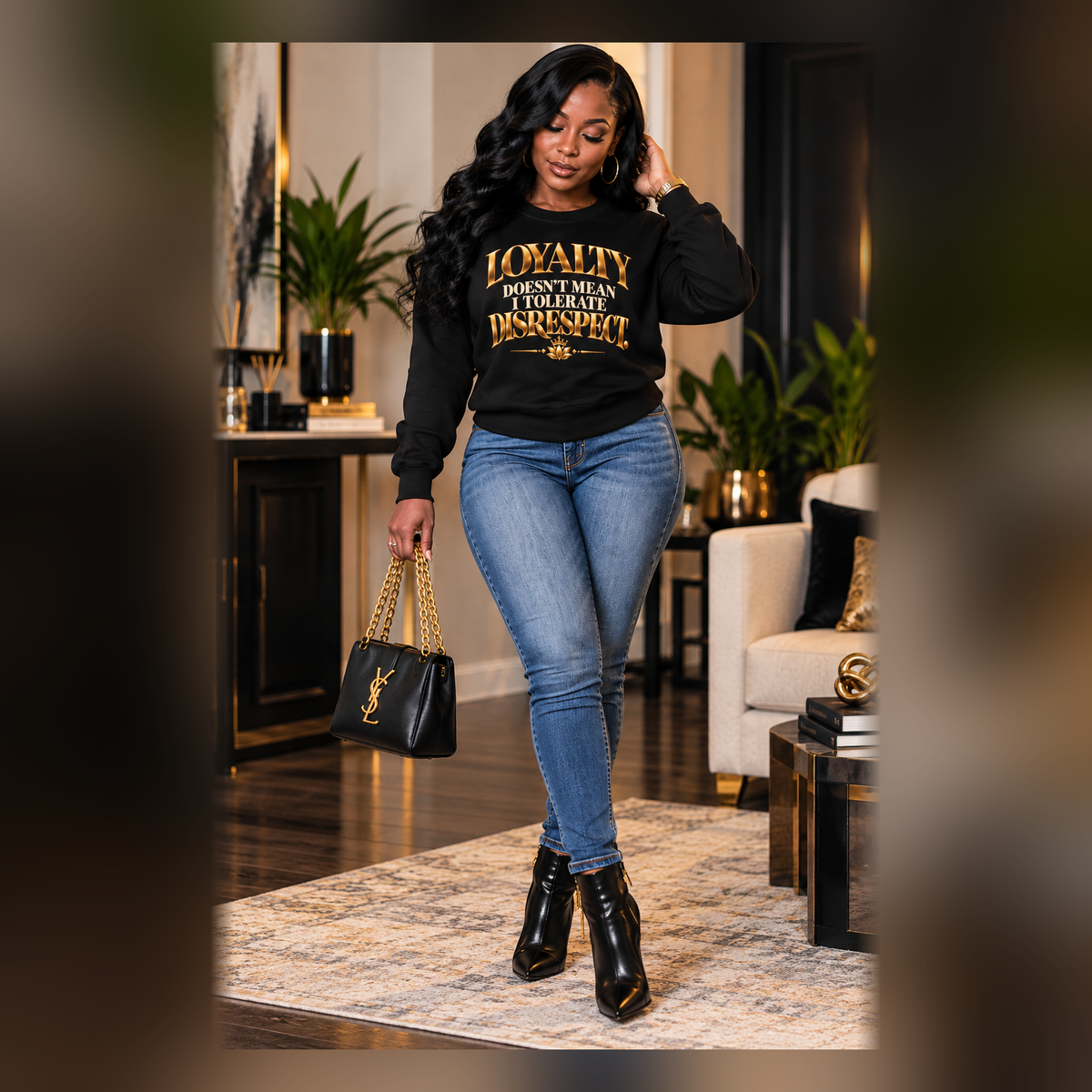 Women's Loyalty Doesn't Mean I Tolerate Disrespect Crewneck Sweatshirt