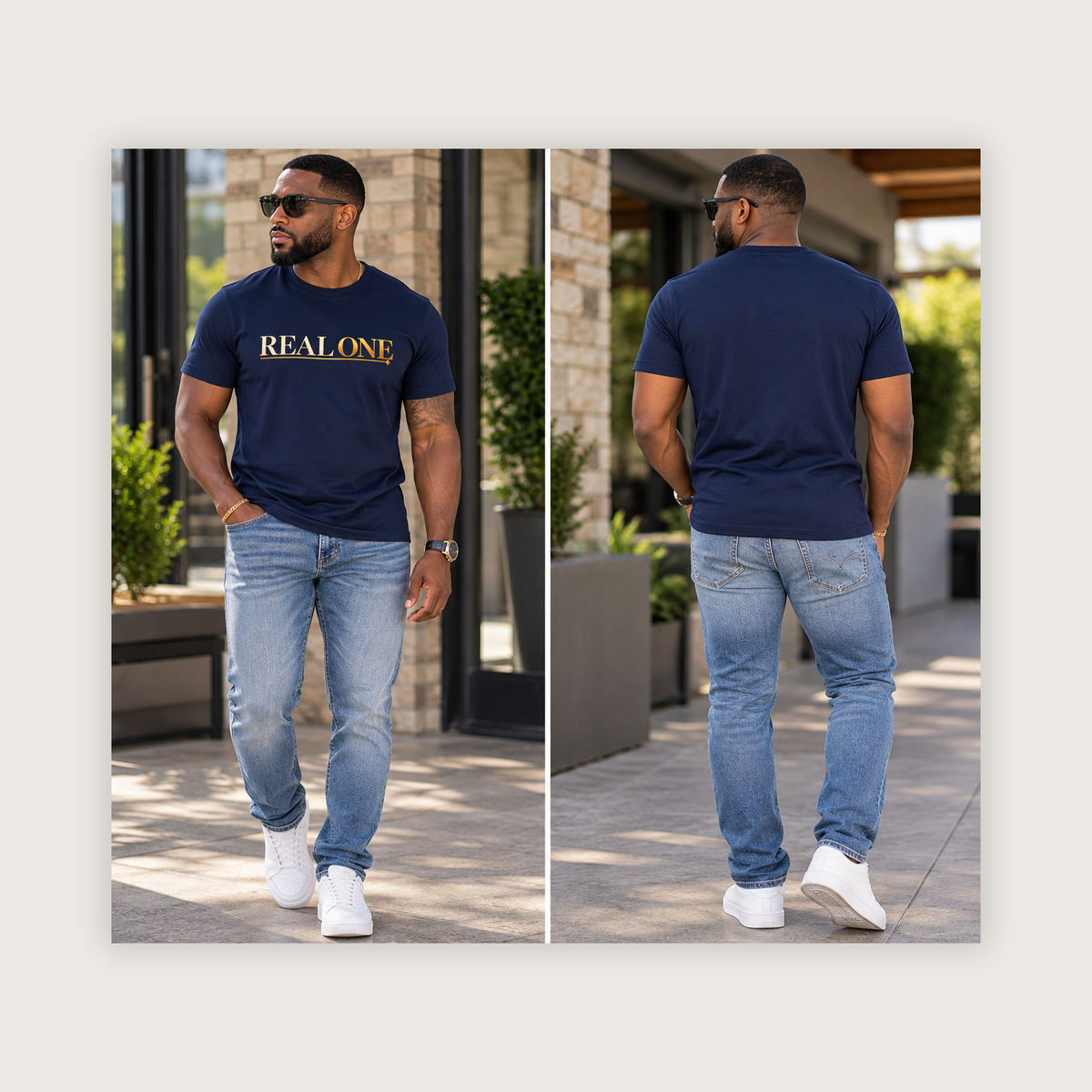 Men's REAL ONE Statement T-Shirt | Premium Graphic Tee