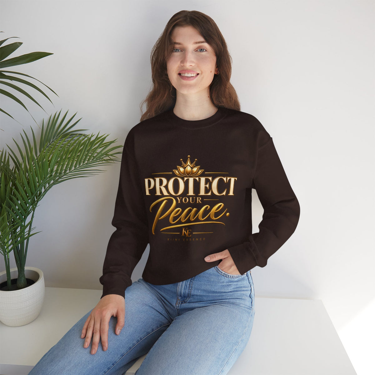Protect Your Peace Sweatshirt — Inspirational Cozy Crewneck