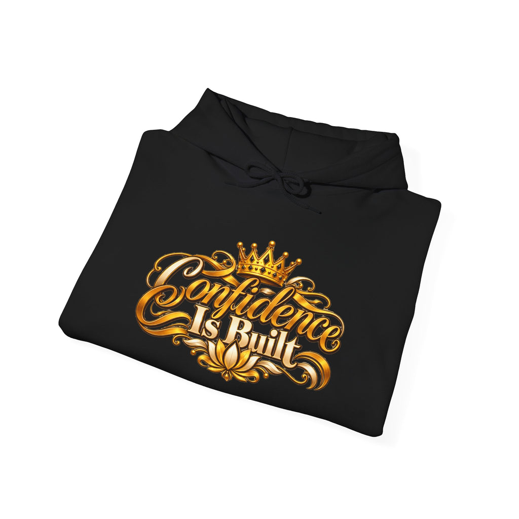 Confidence Is Built Signature Hoodie | Inspirational Unisex Pullover