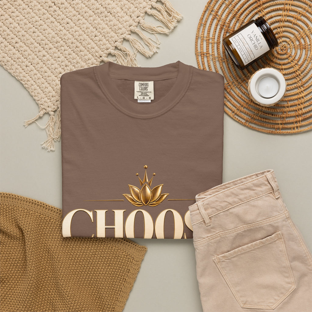 Inspirational Graphic T-Shirt – Choose Yourself Heavyweight Cotton Tee