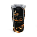 Personalized 20oz Tumbler with Name | Black & Gold Lotus – Kiini Essence
