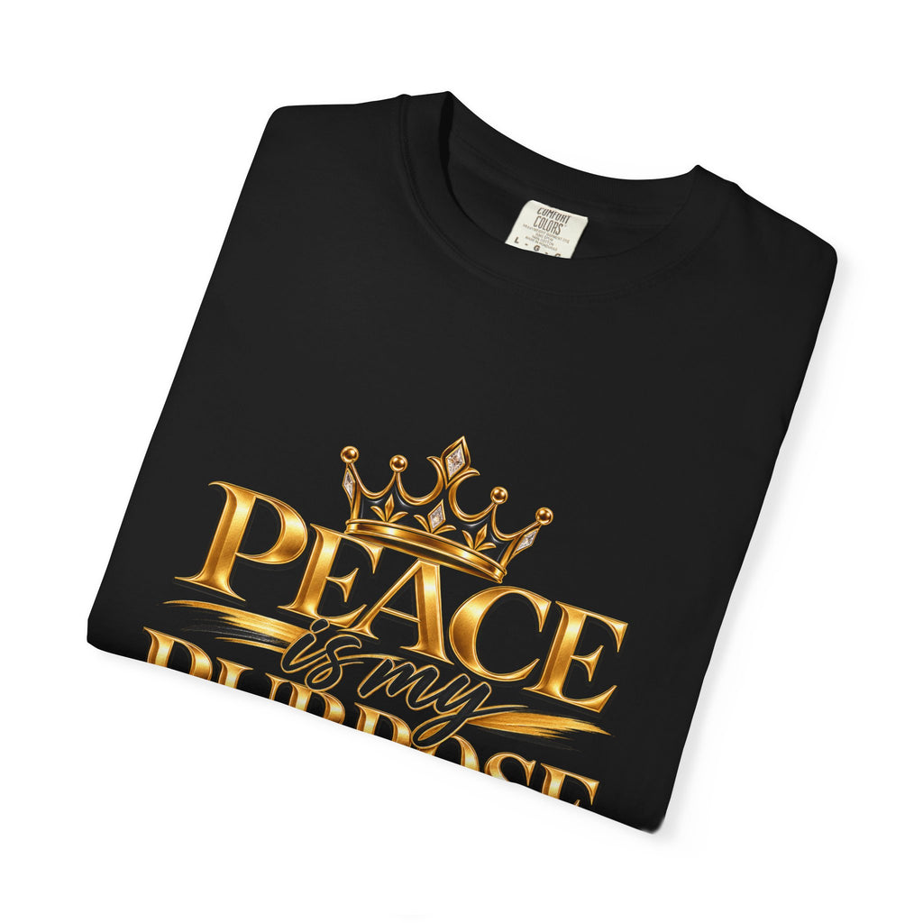 Men's Inspirational Graphic T-Shirt – Peace Is My Purpose Heavyweight Tee
