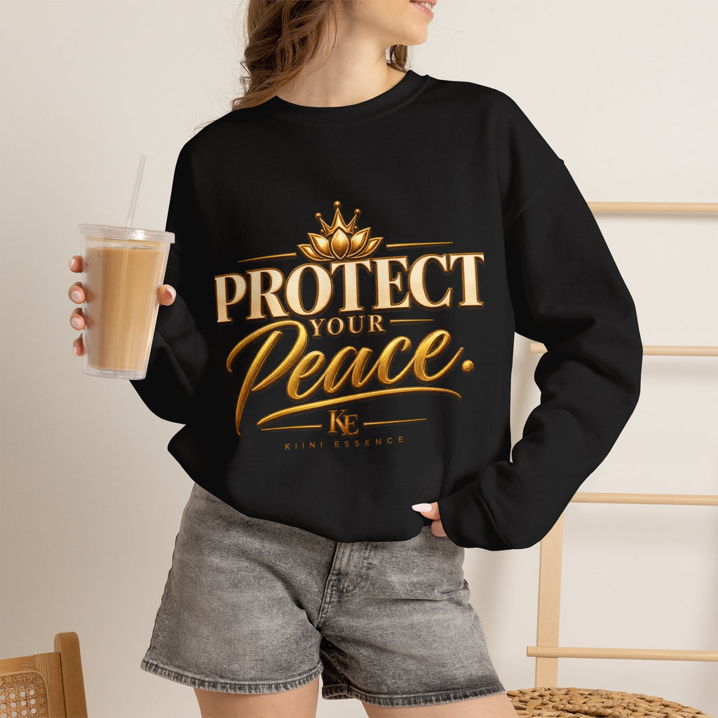 Protect Your Peace Sweatshirt — Inspirational Cozy Crewneck