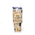 Affirmation Tumbler 40oz with Handle | The Confidence Within 360° Tumbler