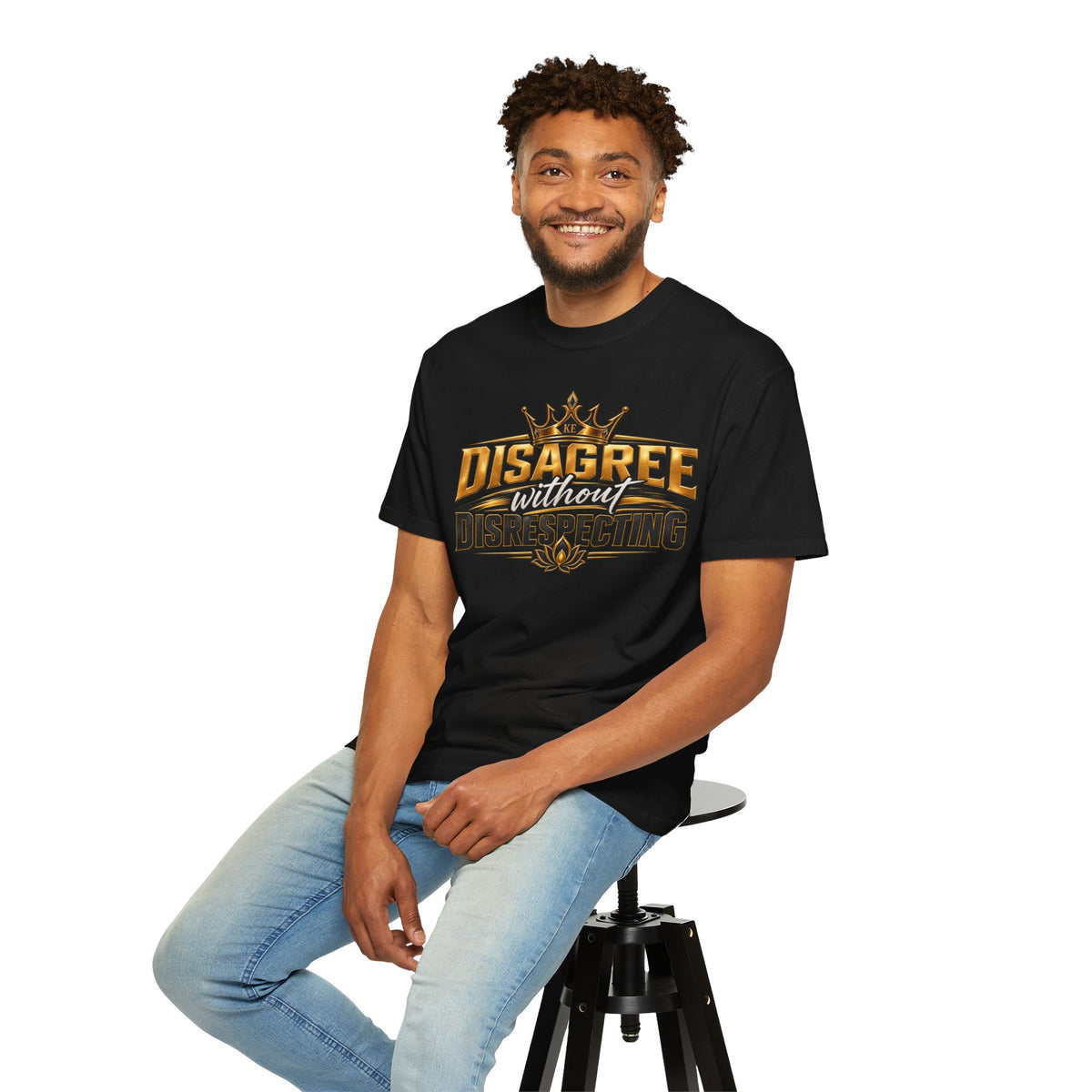 Inspirational Graphic T-Shirt – Disagree Without Disrespecting Heavyweight Tee