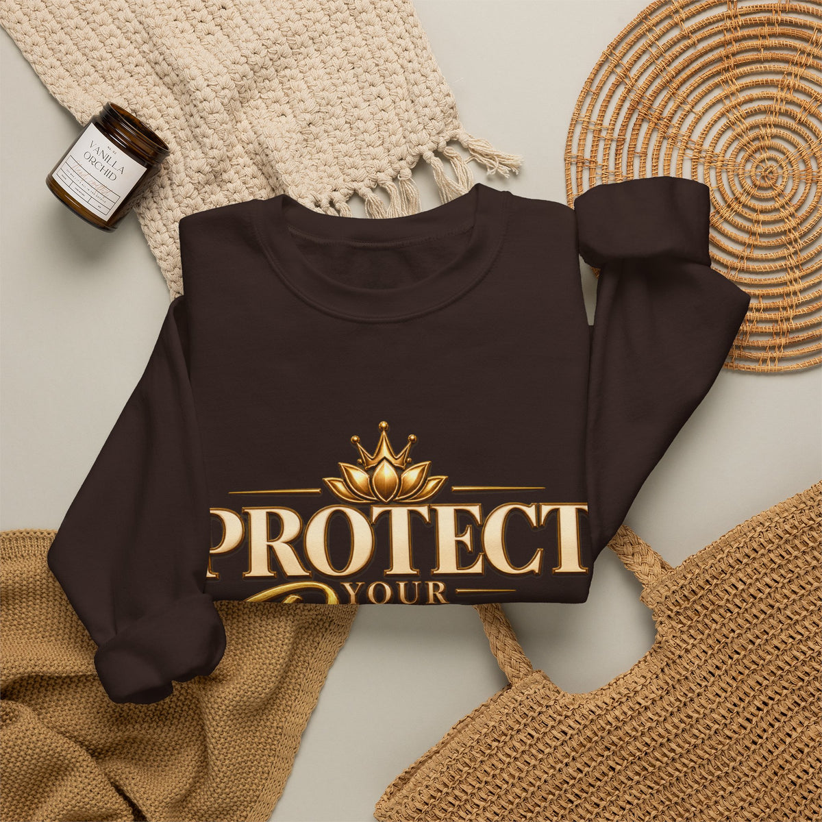 Protect Your Peace Sweatshirt — Inspirational Cozy Crewneck