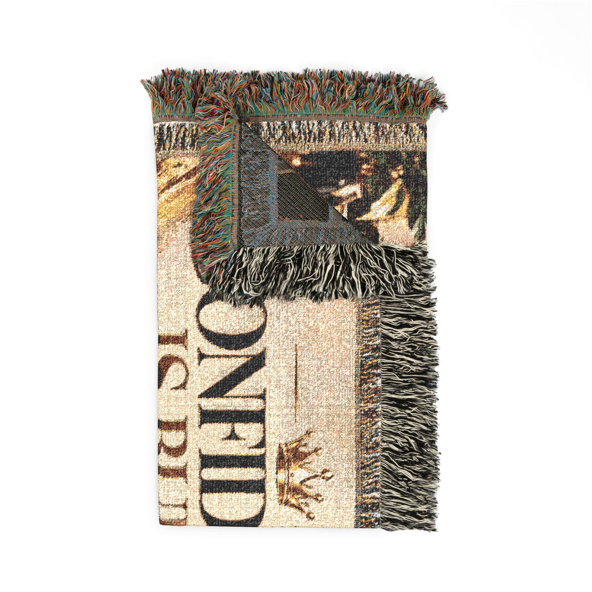 Inspirational Woven Throw Blanket – Confidence Is Built Cotton Sofa Throw