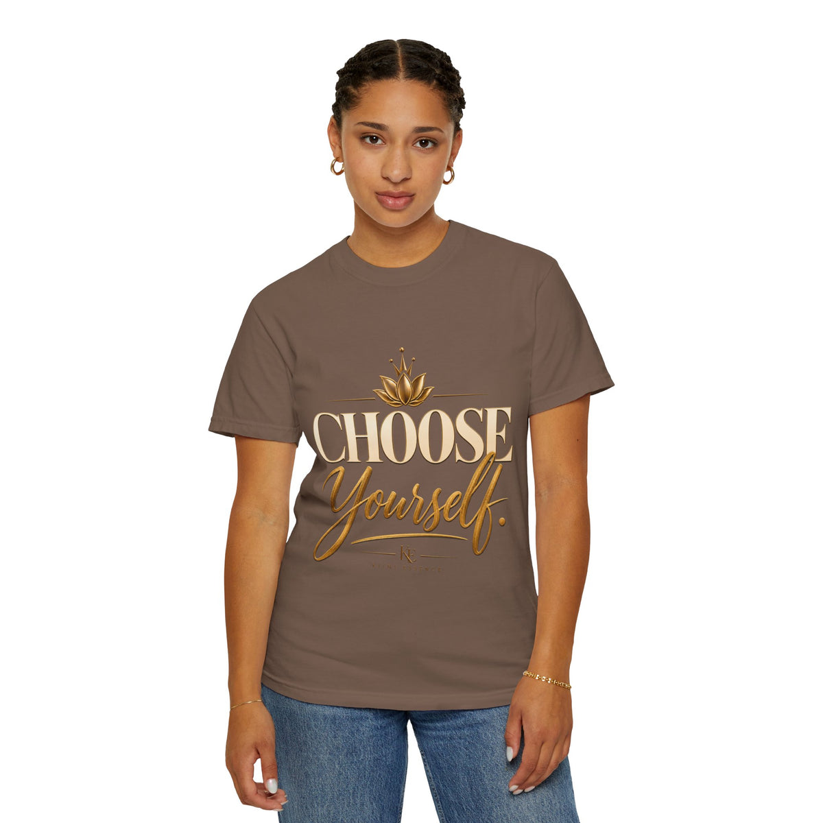 Inspirational Graphic T-Shirt – Choose Yourself Heavyweight Cotton Tee